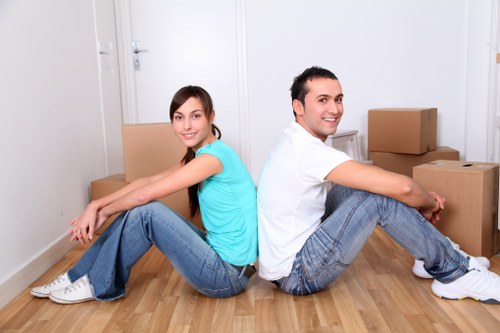 Bulky furniture being cleared from an apartment in Westminster