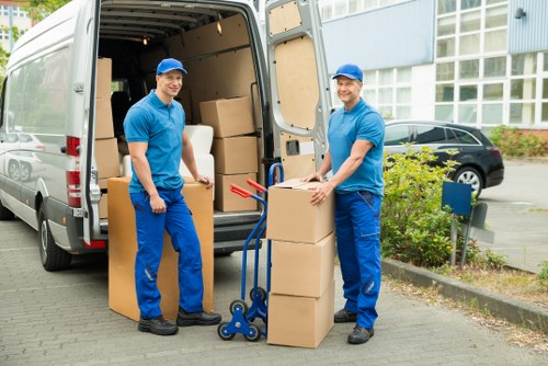Moving van ready for a student relocation in Westminster