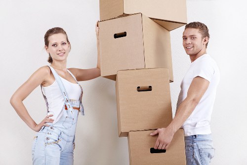 Efficient moving team providing packing and unpacking services in Westminster