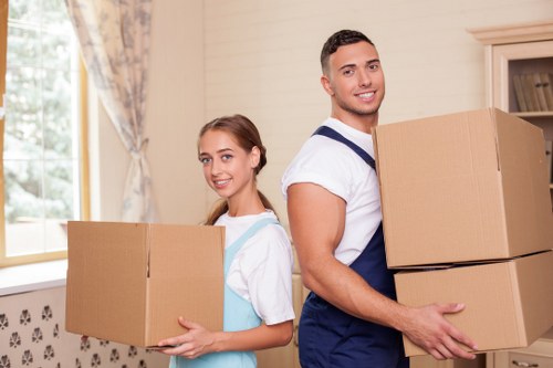 Packing and labelling office contents for a central London relocation