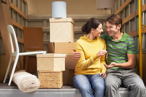 Estimator reviewing a detailed Westminster movers pricing breakdown