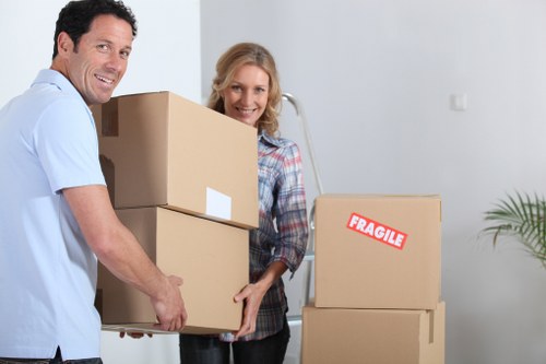 Moving team working together to ensure a safe relocation