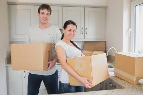 Packing household items for a home move in Westminster